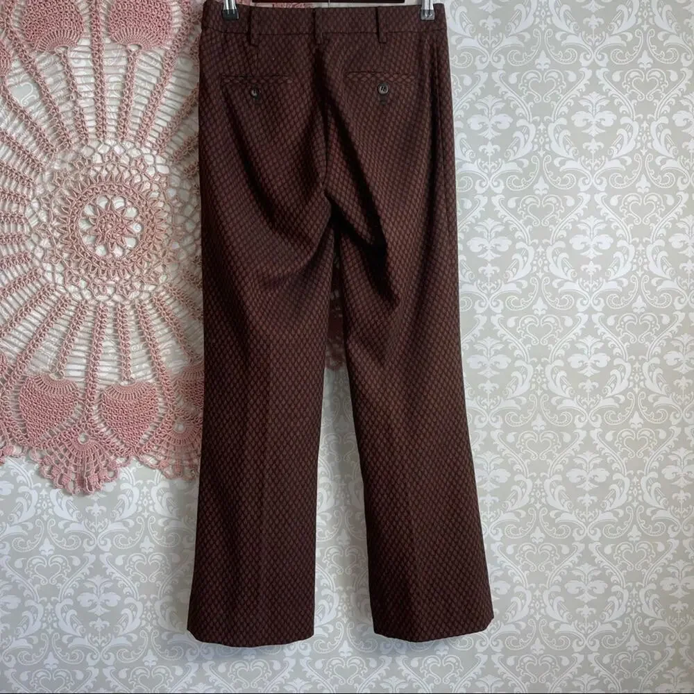 5/$30 Anthro Leifsdottir Black Orange Pants Slacks 0